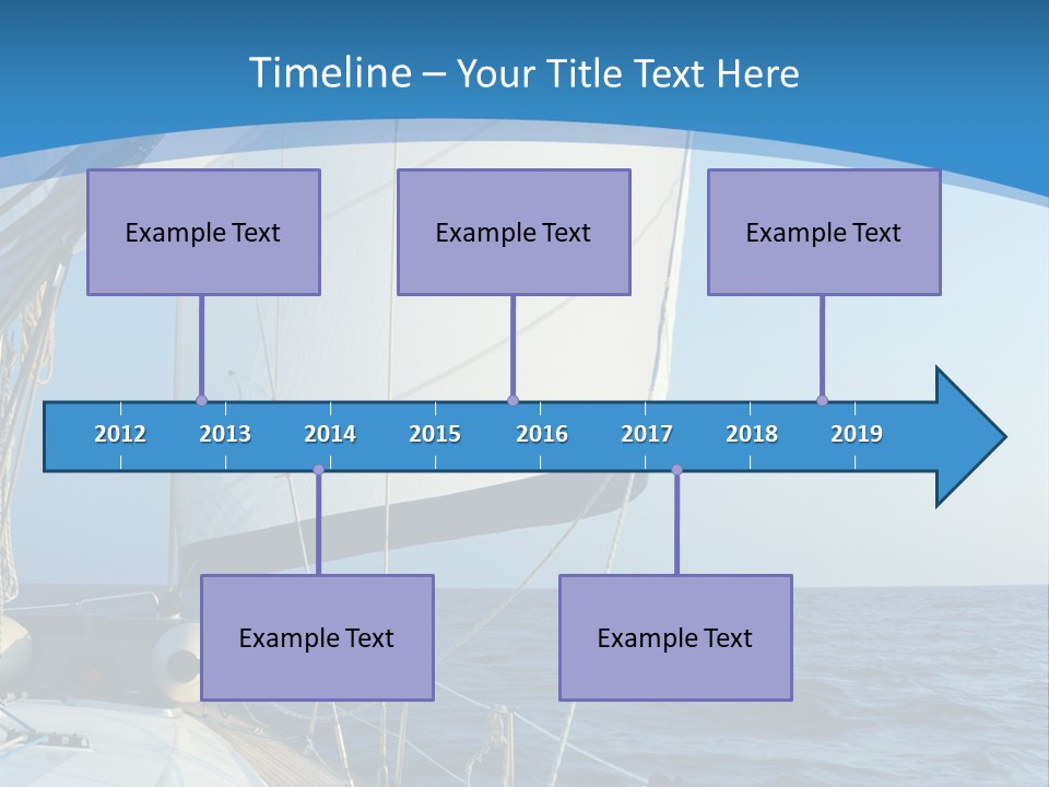 A Sailboat In The Ocean Powerpoint Template PowerPoint Template