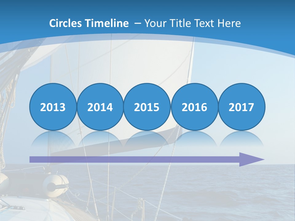 A Sailboat In The Ocean Powerpoint Template PowerPoint Template