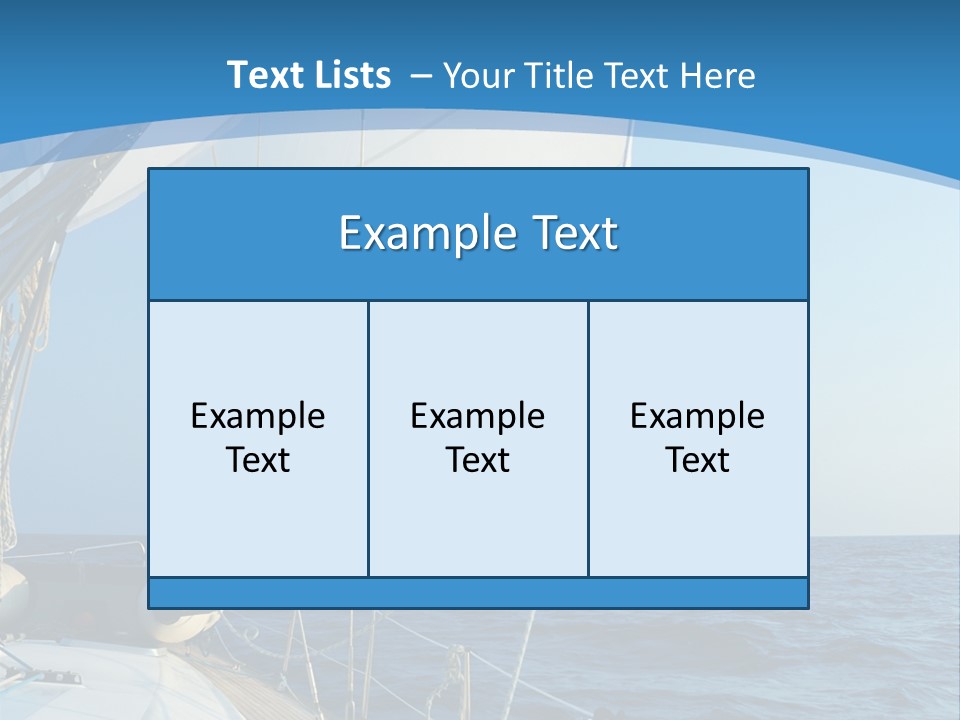 A Sailboat In The Ocean Powerpoint Template PowerPoint Template