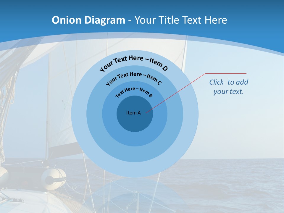 A Sailboat In The Ocean Powerpoint Template PowerPoint Template