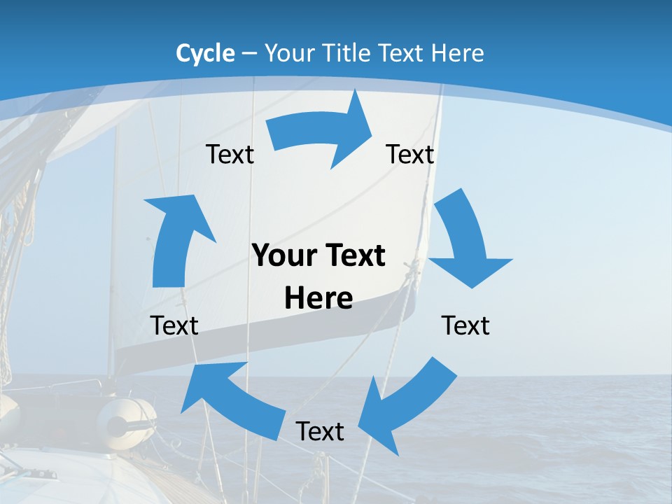 A Sailboat In The Ocean Powerpoint Template PowerPoint Template