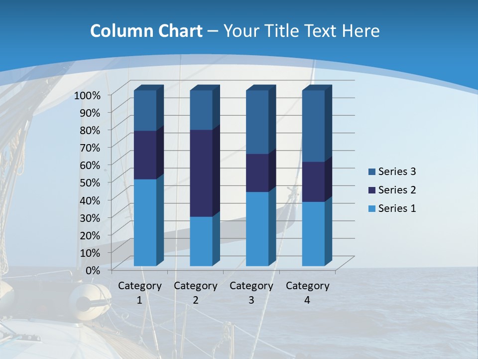 A Sailboat In The Ocean Powerpoint Template PowerPoint Template