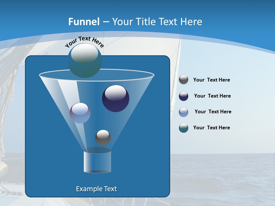 A Sailboat In The Ocean Powerpoint Template PowerPoint Template