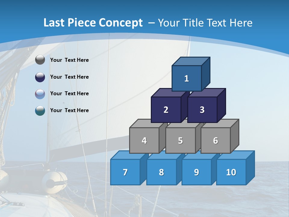 A Sailboat In The Ocean Powerpoint Template PowerPoint Template