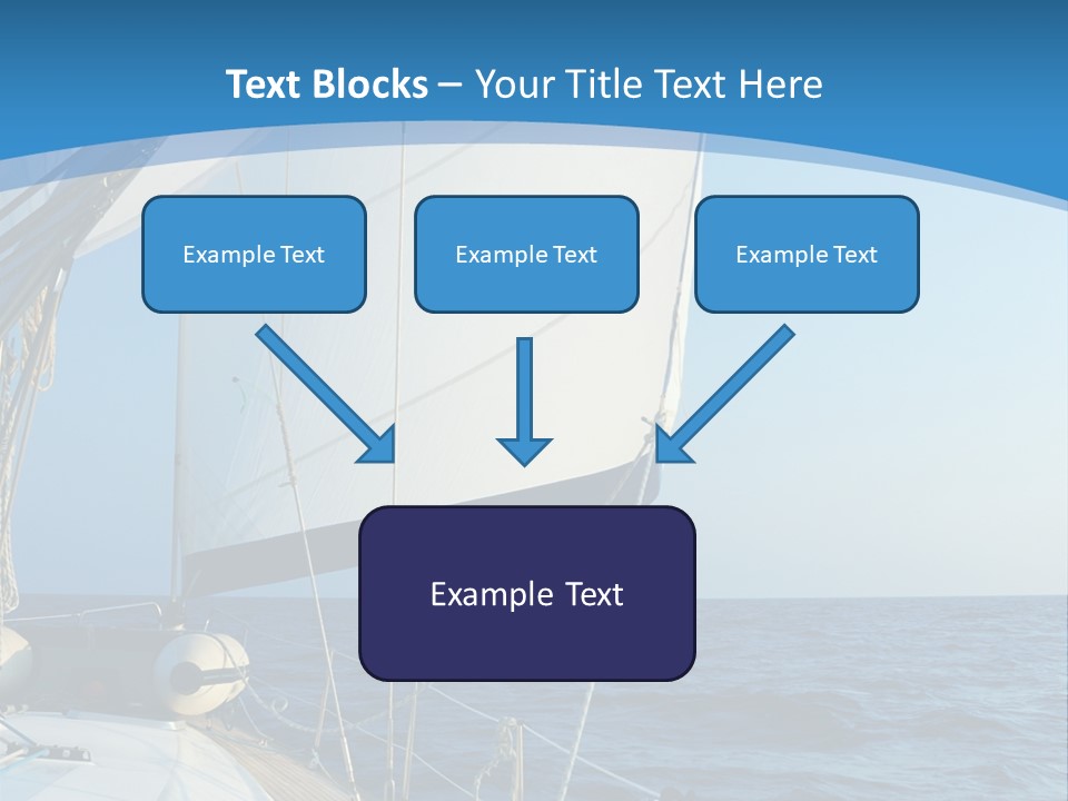 A Sailboat In The Ocean Powerpoint Template PowerPoint Template