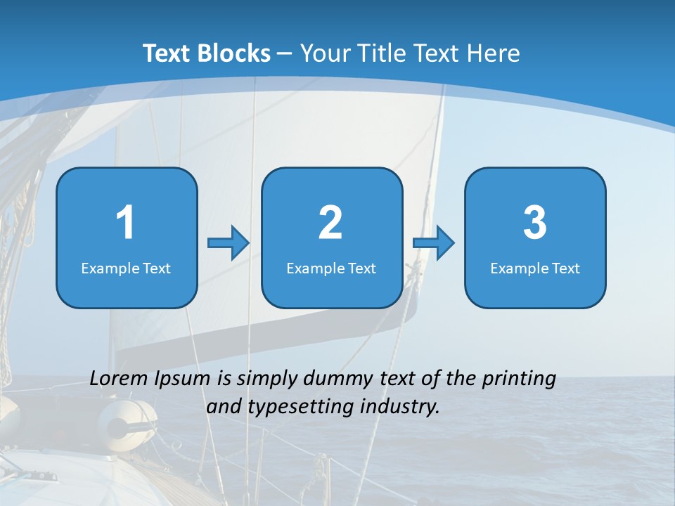 A Sailboat In The Ocean Powerpoint Template PowerPoint Template
