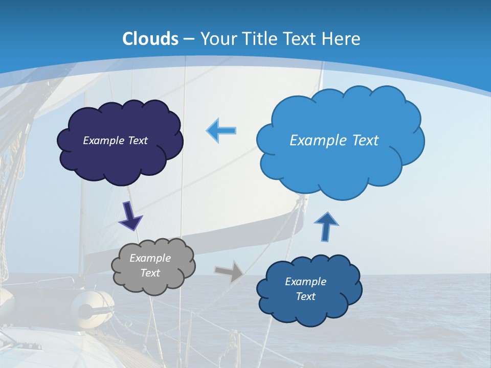 A Sailboat In The Ocean Powerpoint Template PowerPoint Template