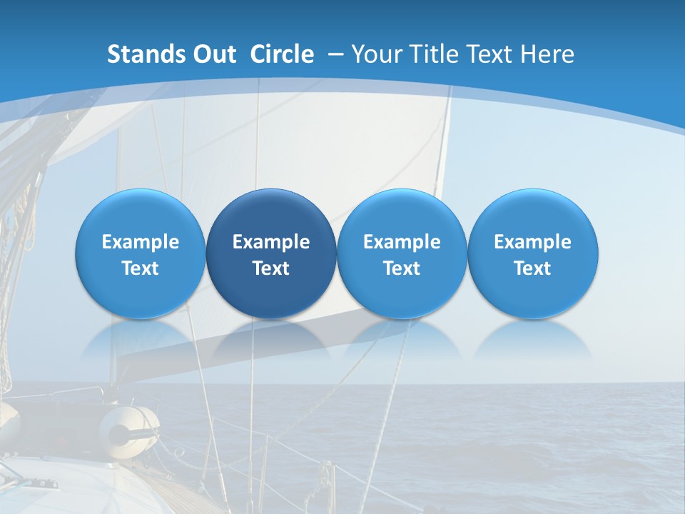 A Sailboat In The Ocean Powerpoint Template PowerPoint Template