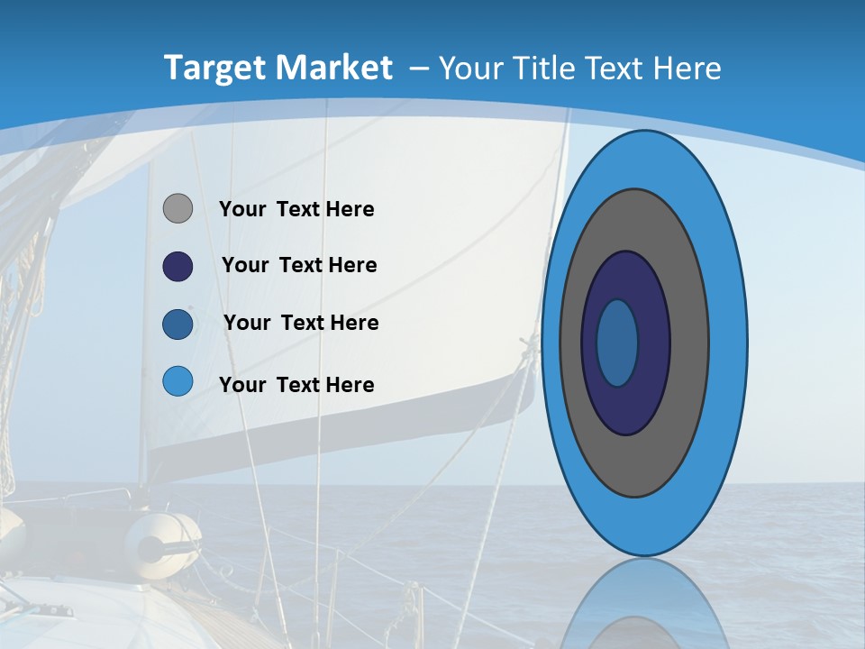 A Sailboat In The Ocean Powerpoint Template PowerPoint Template