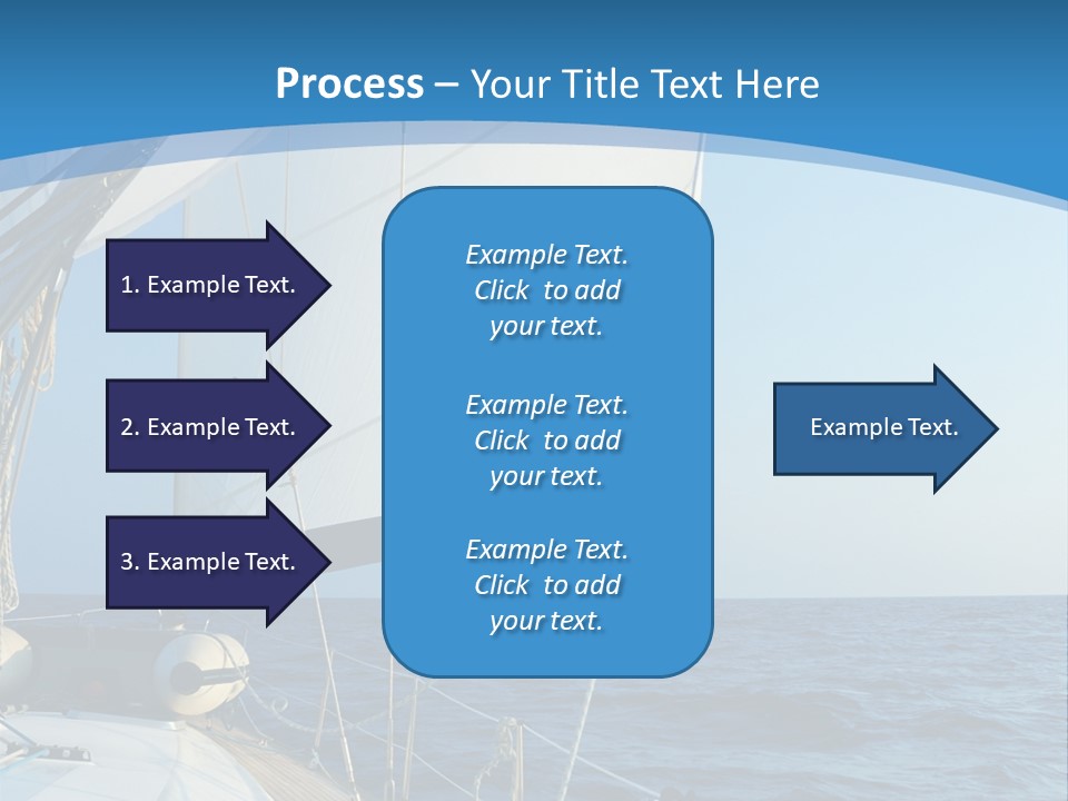 A Sailboat In The Ocean Powerpoint Template PowerPoint Template