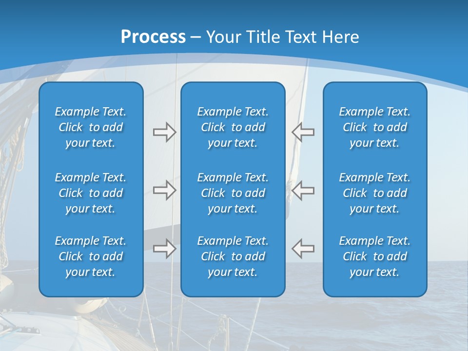 A Sailboat In The Ocean Powerpoint Template PowerPoint Template