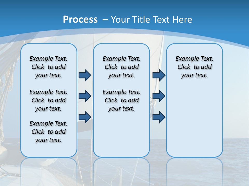 A Sailboat In The Ocean Powerpoint Template PowerPoint Template