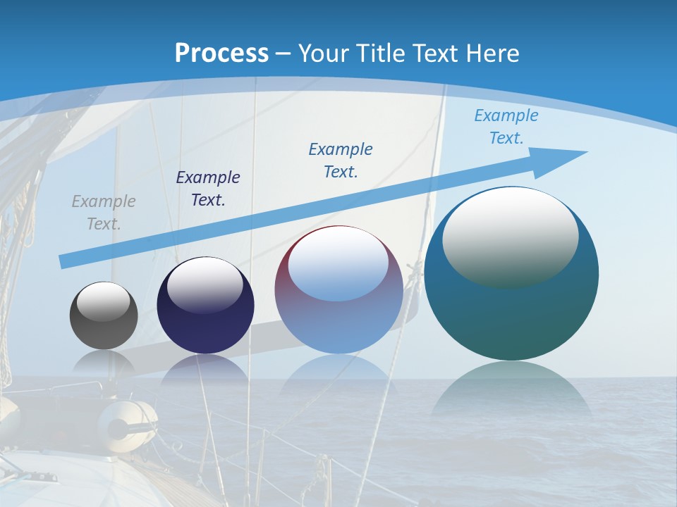 A Sailboat In The Ocean Powerpoint Template PowerPoint Template