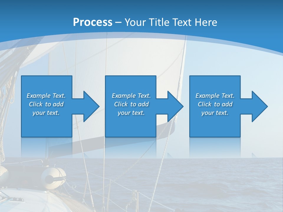 A Sailboat In The Ocean Powerpoint Template PowerPoint Template