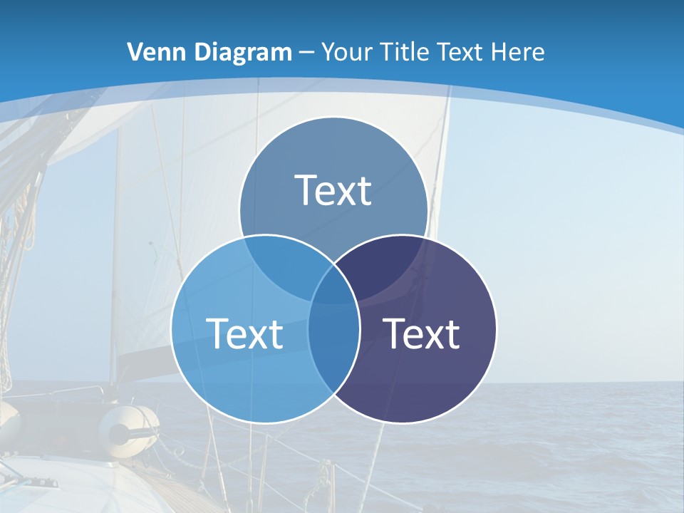 A Sailboat In The Ocean Powerpoint Template PowerPoint Template