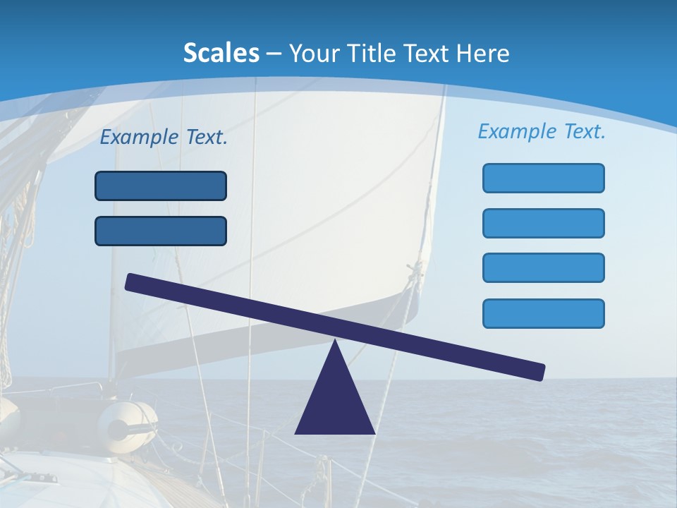 A Sailboat In The Ocean Powerpoint Template PowerPoint Template