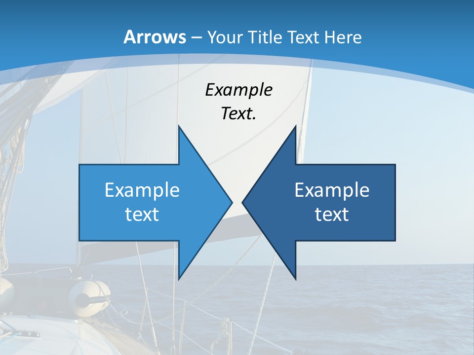 A Sailboat In The Ocean Powerpoint Template PowerPoint Template