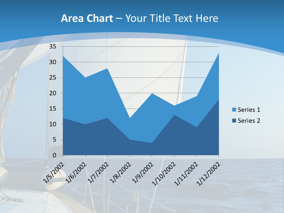 A Sailboat In The Ocean Powerpoint Template PowerPoint Template