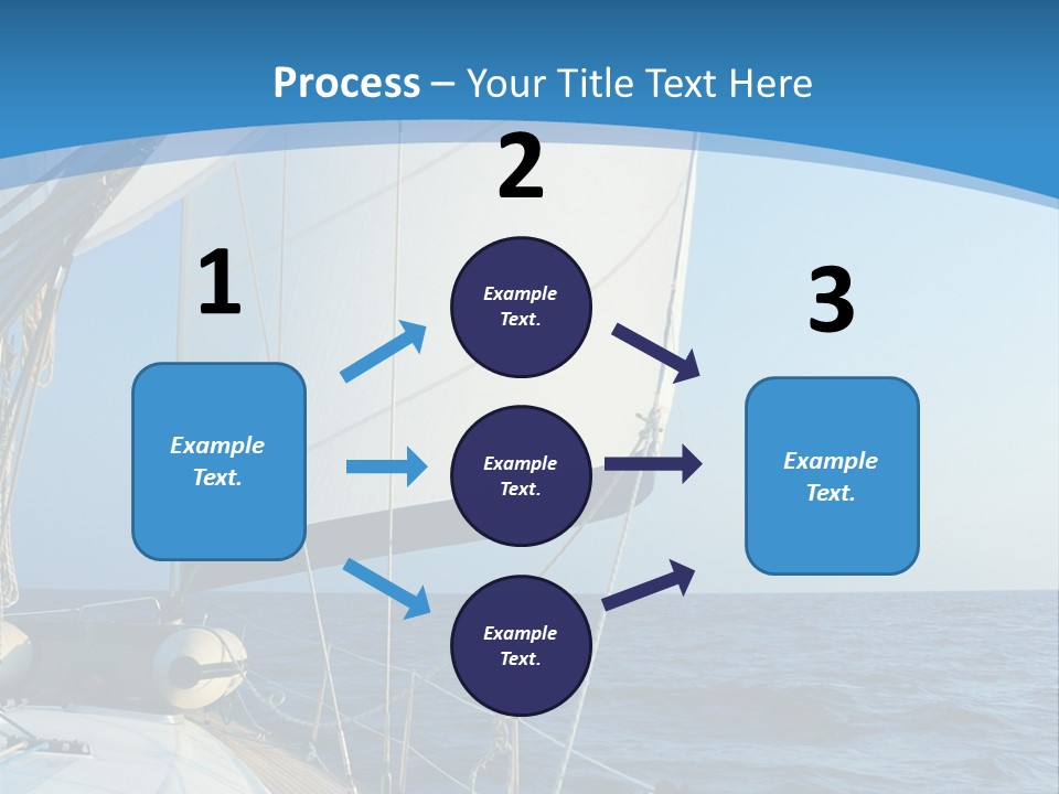 A Sailboat In The Ocean Powerpoint Template PowerPoint Template