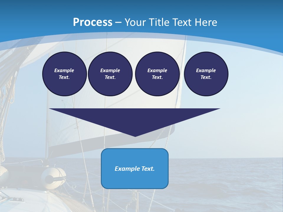 A Sailboat In The Ocean Powerpoint Template PowerPoint Template