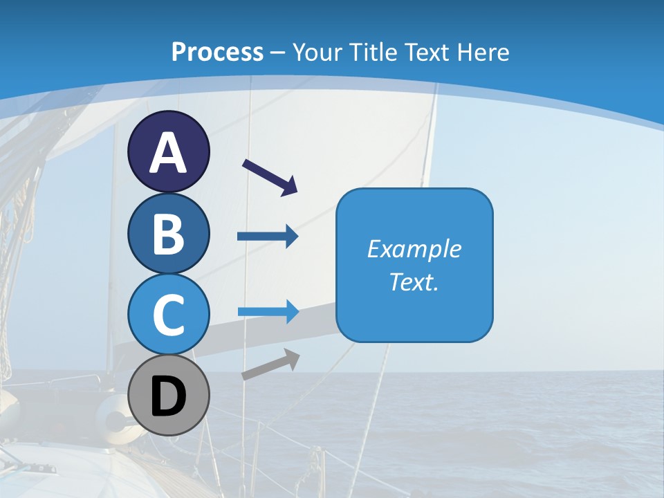 A Sailboat In The Ocean Powerpoint Template PowerPoint Template