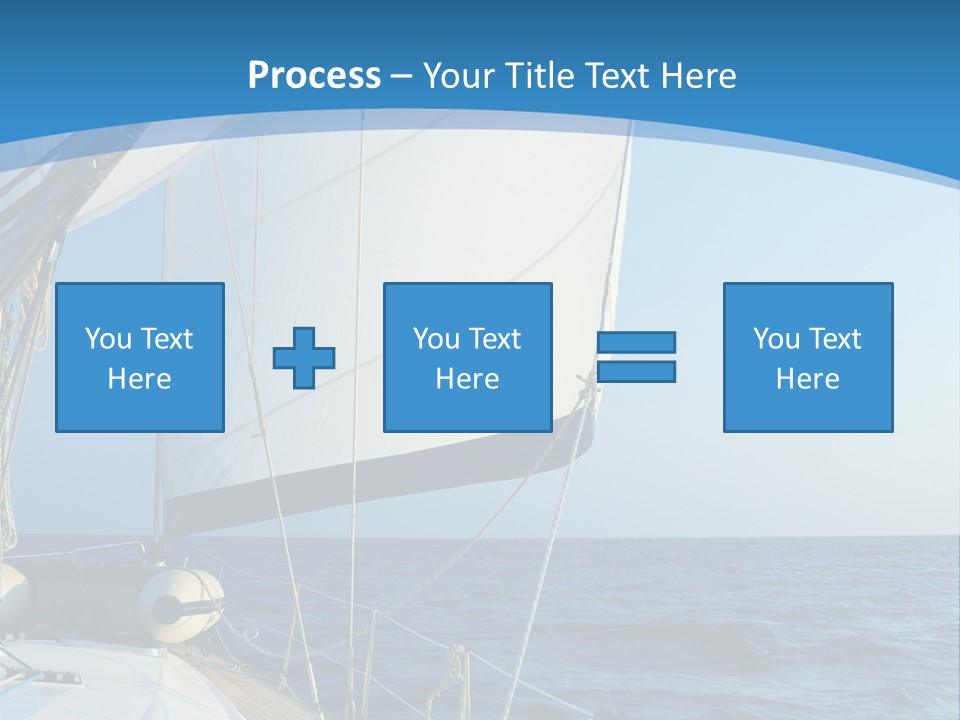 A Sailboat In The Ocean Powerpoint Template PowerPoint Template