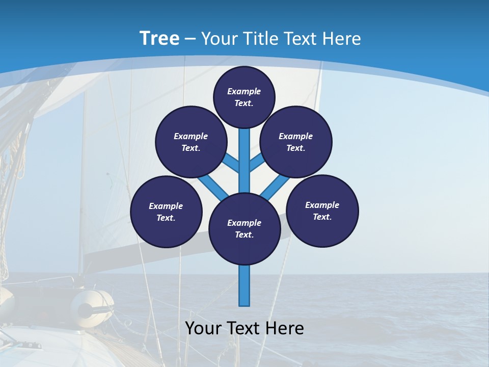 A Sailboat In The Ocean Powerpoint Template PowerPoint Template