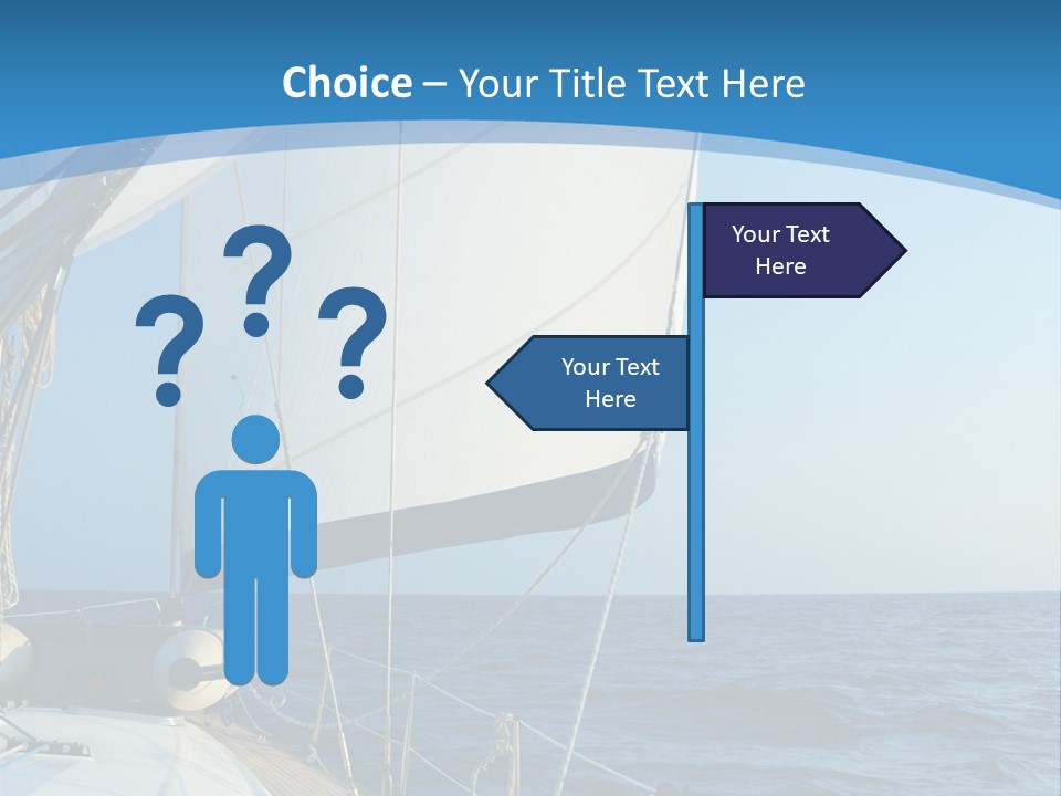 A Sailboat In The Ocean Powerpoint Template PowerPoint Template