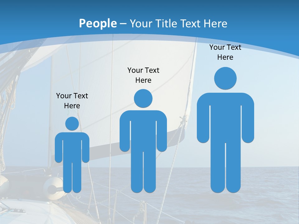 A Sailboat In The Ocean Powerpoint Template PowerPoint Template