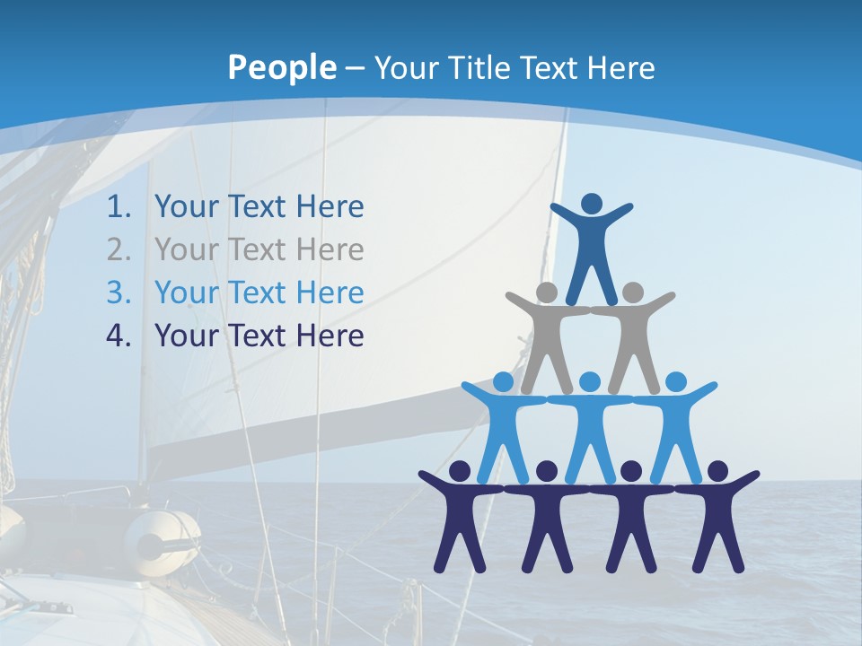 A Sailboat In The Ocean Powerpoint Template PowerPoint Template