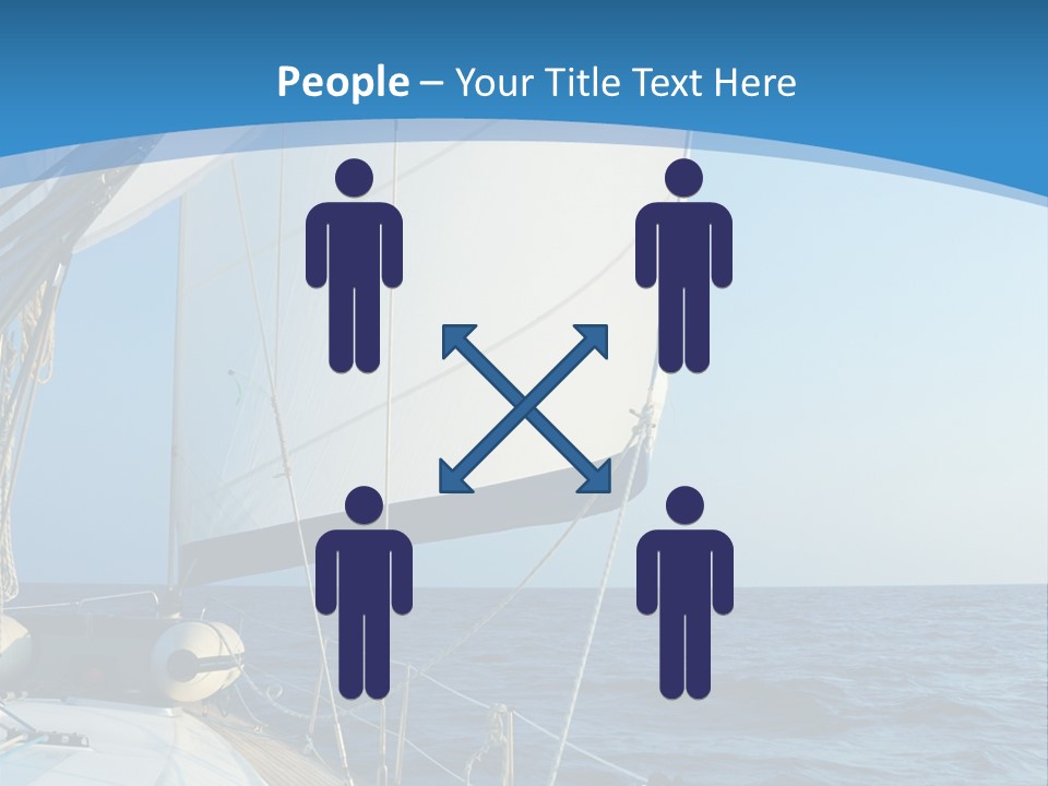 A Sailboat In The Ocean Powerpoint Template PowerPoint Template