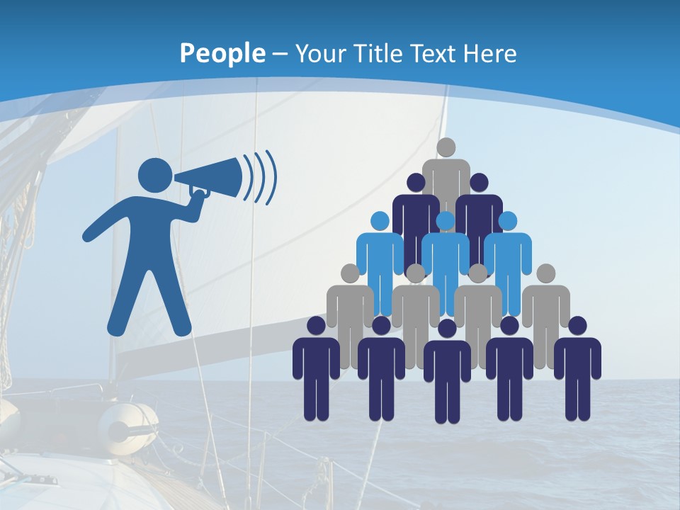 A Sailboat In The Ocean Powerpoint Template PowerPoint Template