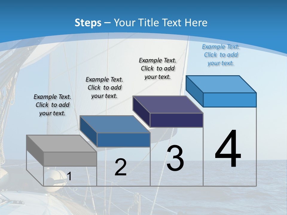 A Sailboat In The Ocean Powerpoint Template PowerPoint Template