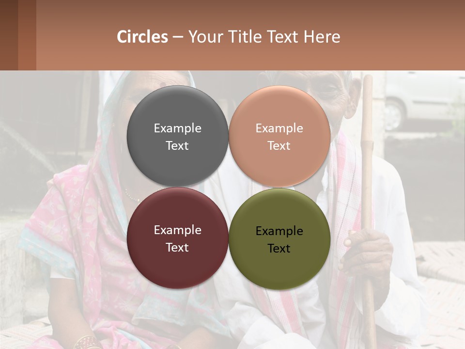 A Couple Of People Standing Next To Each Other PowerPoint Template