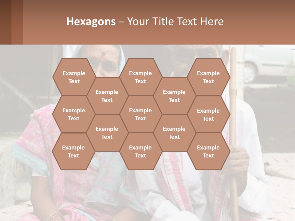 A Couple Of People Standing Next To Each Other PowerPoint Template