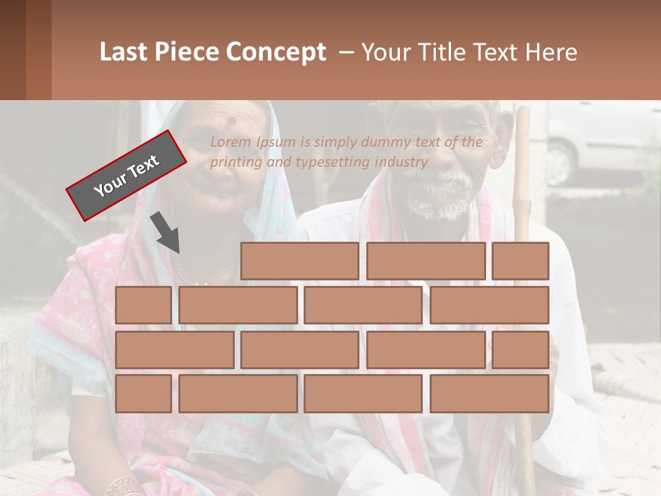 A Couple Of People Standing Next To Each Other PowerPoint Template