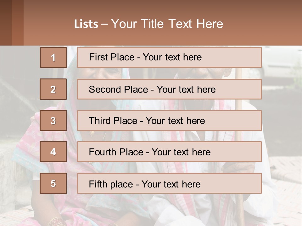 A Couple Of People Standing Next To Each Other PowerPoint Template