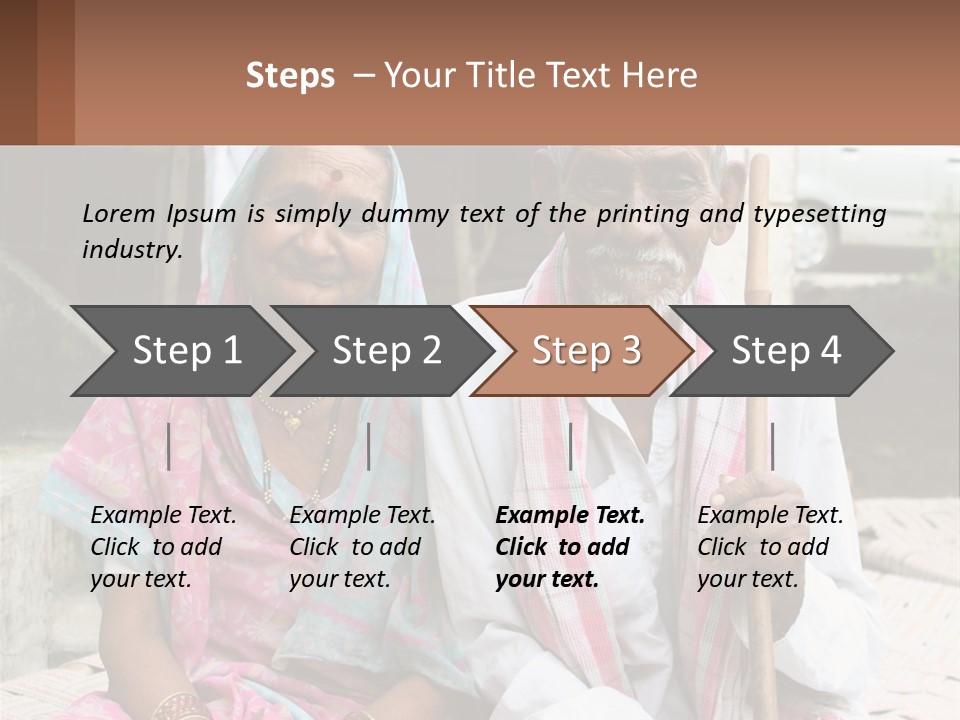 A Couple Of People Standing Next To Each Other PowerPoint Template