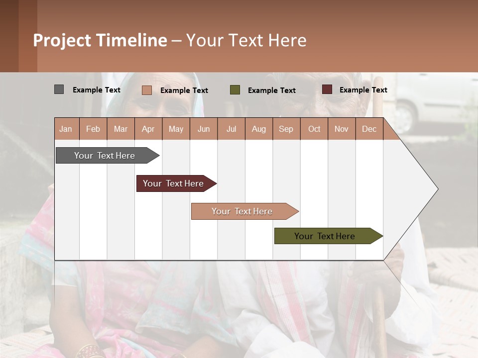 A Couple Of People Standing Next To Each Other PowerPoint Template
