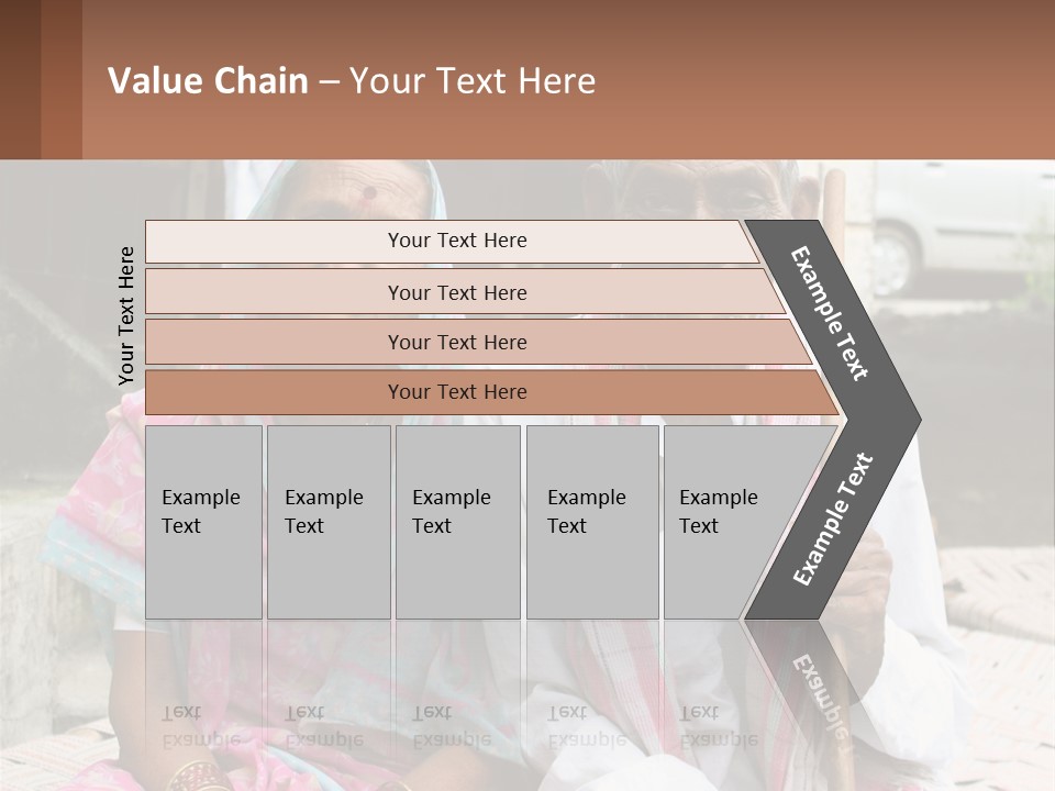 A Couple Of People Standing Next To Each Other PowerPoint Template