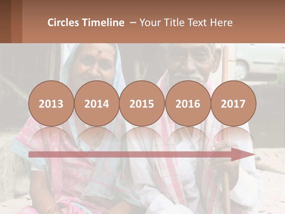 A Couple Of People Standing Next To Each Other PowerPoint Template