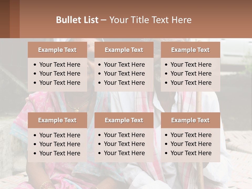 A Couple Of People Standing Next To Each Other PowerPoint Template