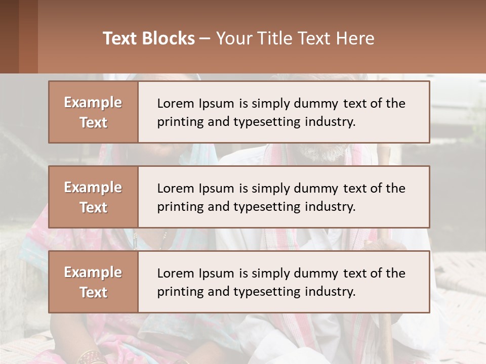 A Couple Of People Standing Next To Each Other PowerPoint Template