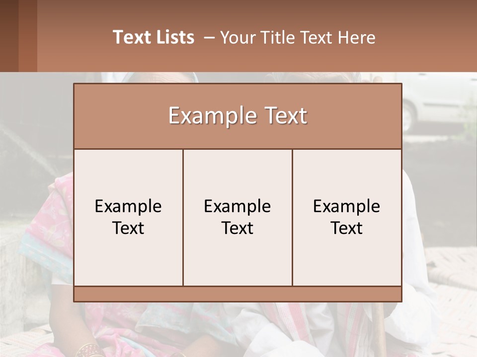 A Couple Of People Standing Next To Each Other PowerPoint Template