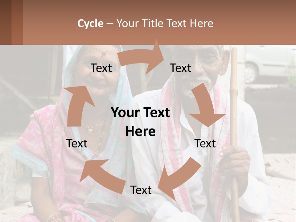 A Couple Of People Standing Next To Each Other PowerPoint Template