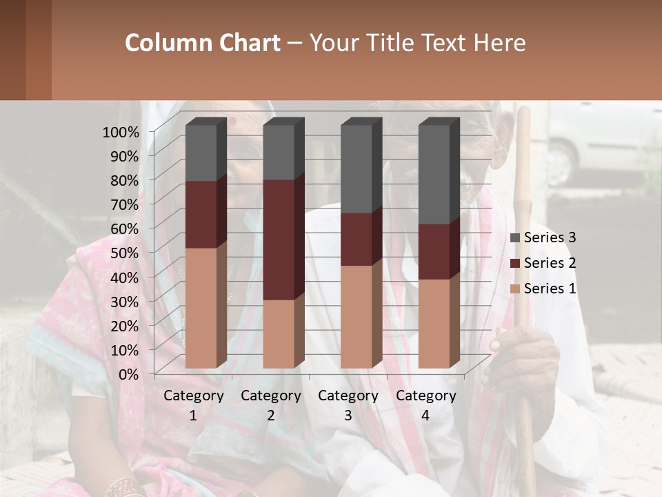A Couple Of People Standing Next To Each Other PowerPoint Template