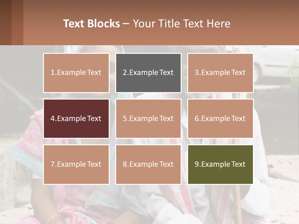 A Couple Of People Standing Next To Each Other PowerPoint Template