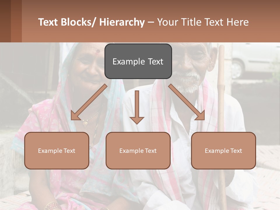 A Couple Of People Standing Next To Each Other PowerPoint Template
