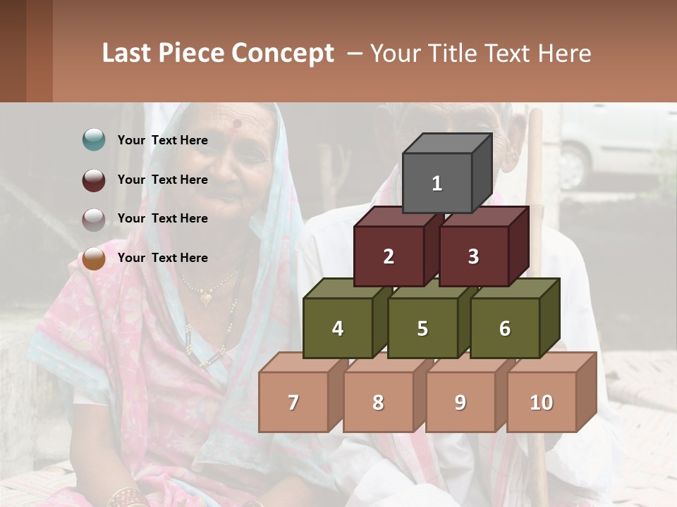 A Couple Of People Standing Next To Each Other PowerPoint Template