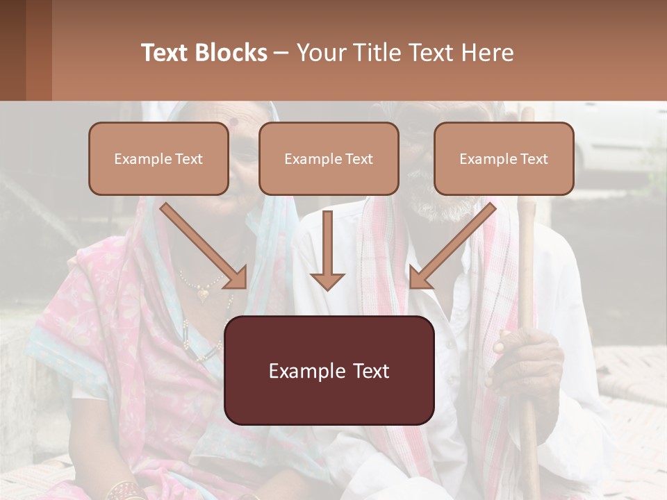 A Couple Of People Standing Next To Each Other PowerPoint Template